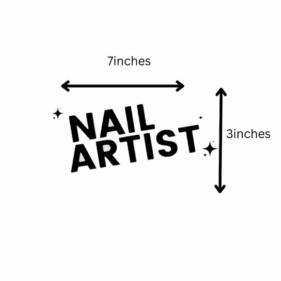 Nail Artist- Car Stickers - Vinyl Decals - Tik Tok Sticker - Cool Sticker - Funn - Picture 3 of 5